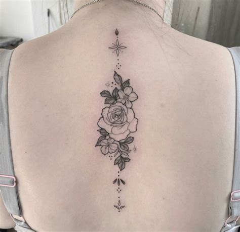 Rose Tattoo On Back
