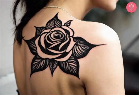 Rose With Tribal Tattoo Designs