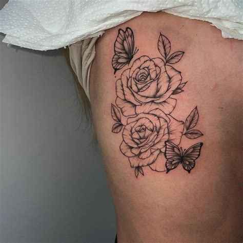 Roses And Butterflies Tattoo Designs Roses And Butterflies Tattoo Designs