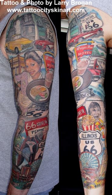 Route 66 The Mother Road By Larry Brogan Tattoonow Route 66 The Mother Road By Larry Brogan Tattoonow