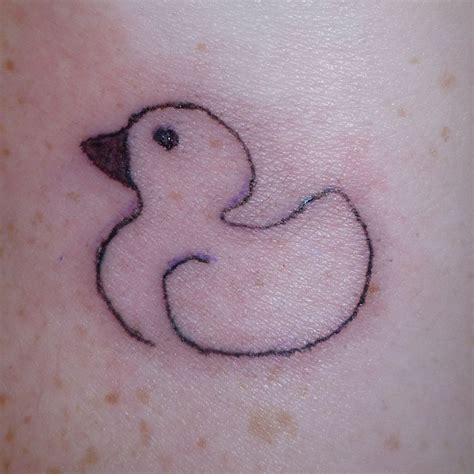 Rubber Duck Tattoo Outline At Willa Gullett Blog