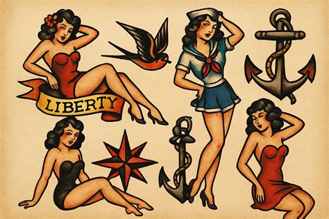 Sailor Jerry Pin Up Girl Tattoo Designs Sailor Jerry Pin Up Girl Tattoo Designs