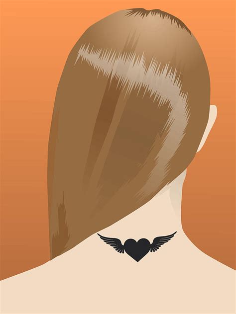 Set Of Woman Neck Tattoo Art Print Beautiful Back Neck Tattoos For Women Female Body Tattoo No 2 10 Digital Art By Mounir Khalfouf Pixels Merch