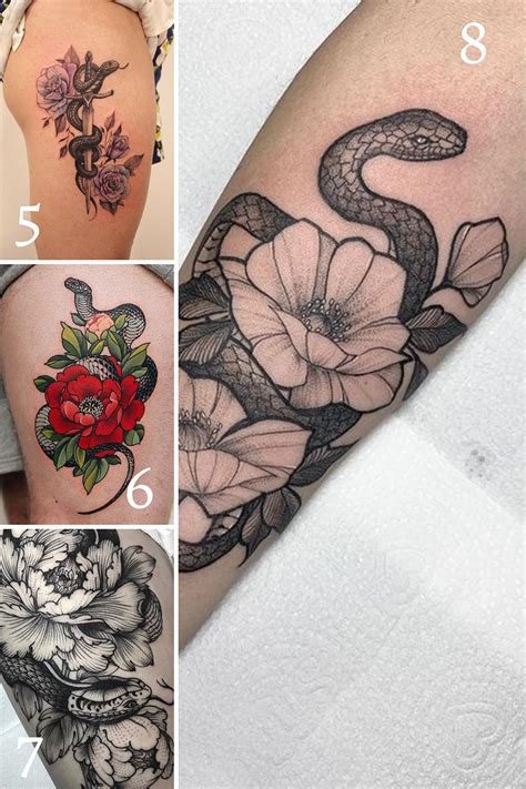 Sexy Snake And Flower Tattoo Ideas Tattoo Glee Sexy Snake And Flower Tattoo Ideas Tattoo Glee