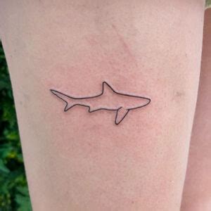 Shark Outline Tattoo