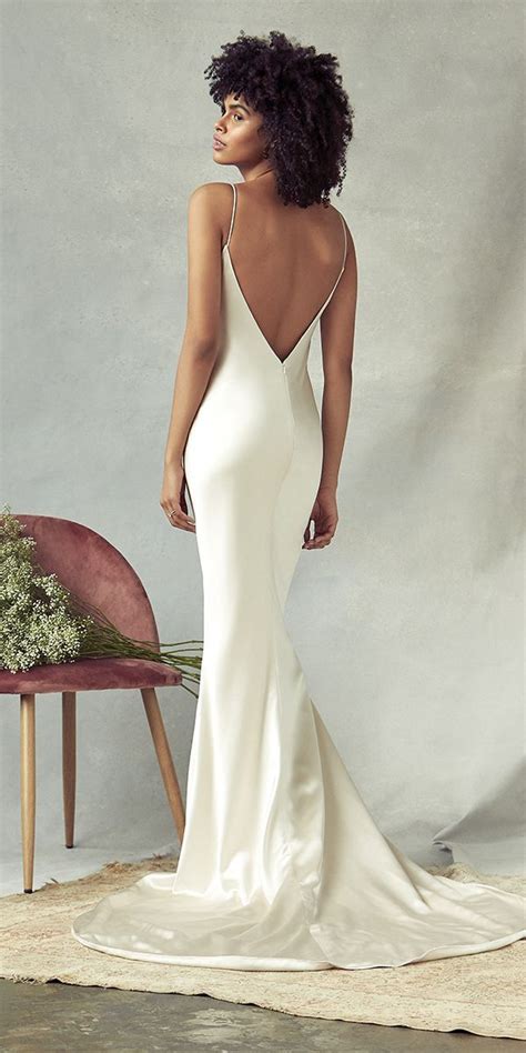 Silk Wedding Dress Low Back Trends 2023