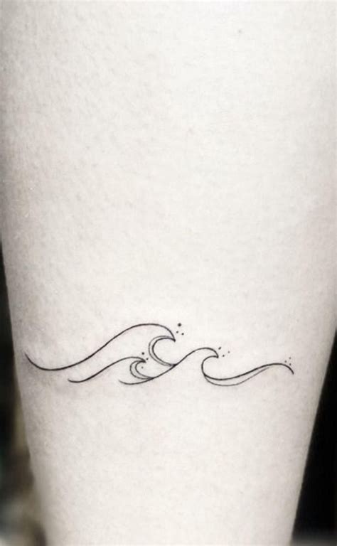 Simple Ocean Wave Tattoos