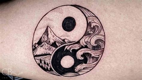 Simple Unique Yin Yang Tattoo