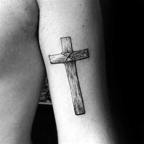 Simple Wooden Cross Tattoo Simple Wooden Cross Tattoo