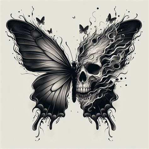 Skull Butterfly Tattoo Halloween Flash Filler Tattoo By Tom Connors At Bound For Glory In Ny R Tattoos