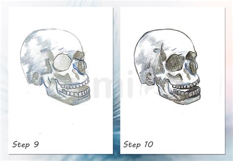 Skull Drawing Step By Step Tutorial Mimi Panda Skull Drawing Step By Step Tutorial Mimi Panda