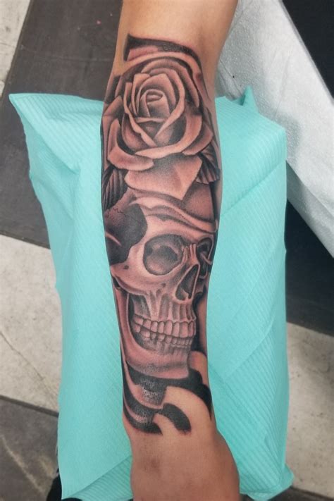 Skull Tattoo With Flowers Forearm At Elaine Hudson Blog Skull Tattoo With Flowers Forearm At Elaine Hudson Blog