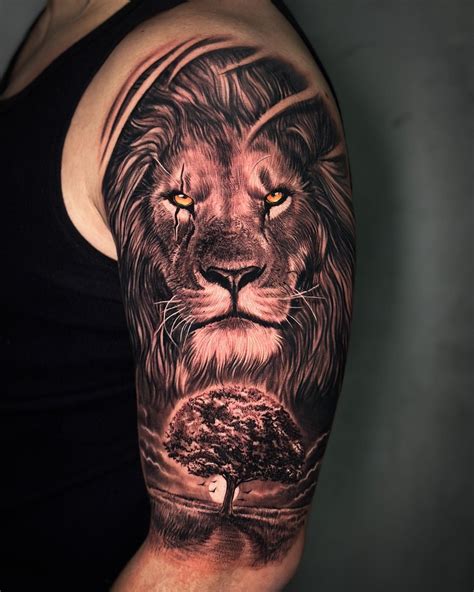 Sleeve Tattoo Men Lion Sleeve Tattoo Men Lion