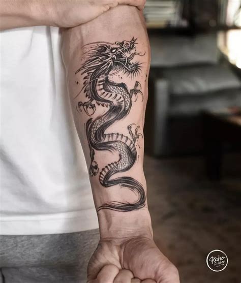 Small Chinese Dragon Tattoo Forearm Tattoo Ideas