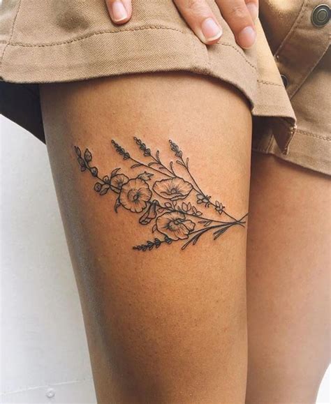 Small Thigh Tattoos For Women Tattoo Style Trends