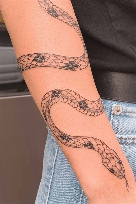 Snake Tattoo Lower Arm