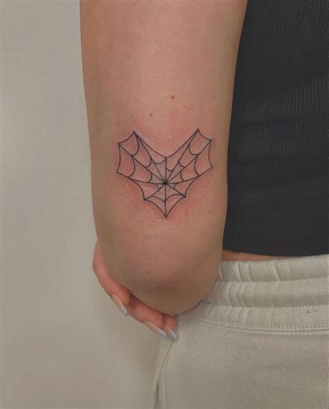 Spider Web Heart Tattoo Web Tattoo Spider Web Tattoo Elbow Elbow