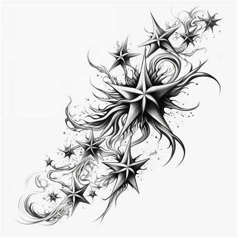 Stars Tattoo Design White Background Png File Download High Resolution Stars Tattoo Design White Background Png File Download High Resolution
