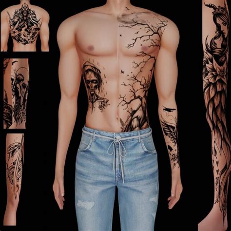 Stunning Male Tattoos Collection 21 Sims 4 Tattoo Cc In 2025 Sims Stunning Male Tattoos Collection 21 Sims 4 Tattoo Cc In 2025 Sims