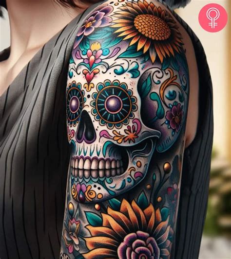 Sugar Skull And Daisy Flowers Tattoo Sugar Skull Tattoos Tattoos For Sugar Skull And Daisy Flowers Tattoo Sugar Skull Tattoos Tattoos For