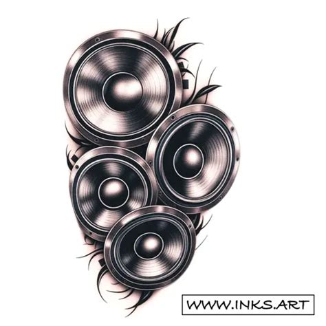 Tattoo Design Family Of Subwoofers Symbolism Style Realism Tattoo Design Family Of Subwoofers Symbolism Style Realism