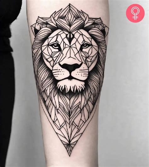 Tattoo Design Geometric Roaring Lion Head Style Geometric Tattoo Design Geometric Roaring Lion Head Style Geometric