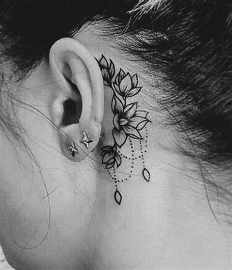 Tattoo Designs Behind The Ear