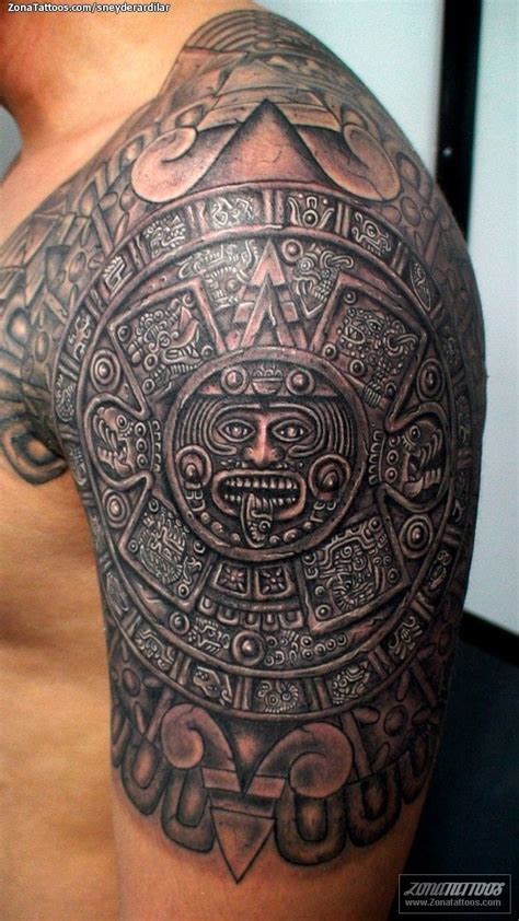 Tattoo Of Aztec Calendars Mayan Tattoo Of Aztec Calendars Mayan