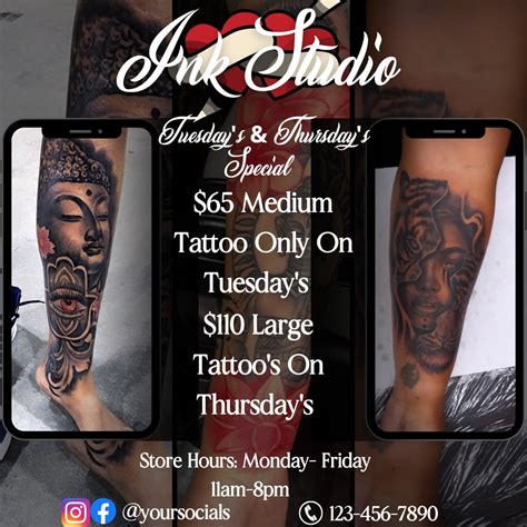 Tattoos Sale Flyer Tattoo Special Tattoo Artist Diy Flyer Tattoos Sale Flyer Tattoo Special Tattoo Artist Diy Flyer