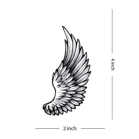 Temporary Tattoowala Eagle Wings Bird Black And White Design Temporary Waterproof Tattoo For Men And Women Temporary Tattoowala Eagle Wings Bird Black And White Design Temporary Waterproof Tattoo For Men And Women