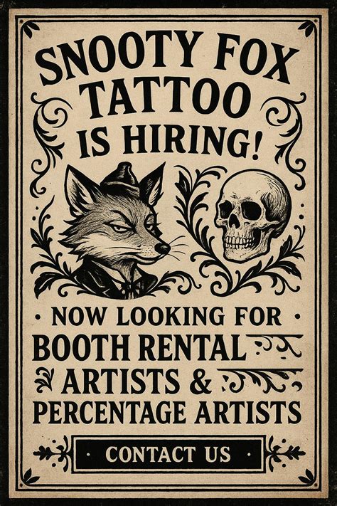 The Shop The Snooty Fox Tattoo Parlor