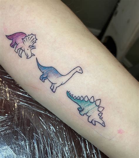 Three Dinosaur Tattoo Color Tattoo Dinosaur Tattoo Matching Tattoos Three Dinosaur Tattoo Color Tattoo Dinosaur Tattoo Matching Tattoos