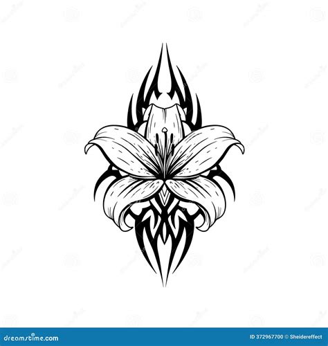 Tiger Lilies Wealth Pride Tiger Lily Flower Original Tribal Tattoo Design Tiger Lilies Wealth Pride Tiger Lily Flower Original Tribal Tattoo Design
