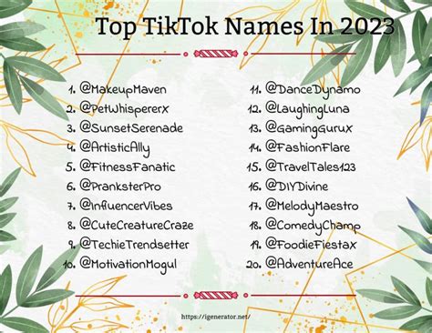 Best TikTok Name Generator for Unique Username Ideas