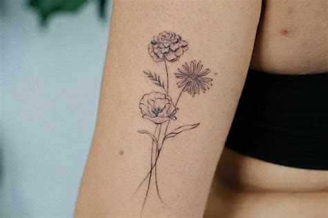 Tiny Flower Tattoos Beautiful Flower Tattoos Birth Flower Tattoos