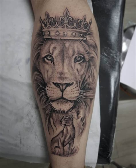 Top 15 Best Calf Muscle Tattoo Ideas Lion Tattoo Designs Creative
