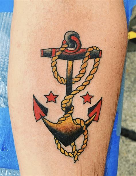 Traditional Anchor Tattoo Design Traditional Anchor Tattoo Design