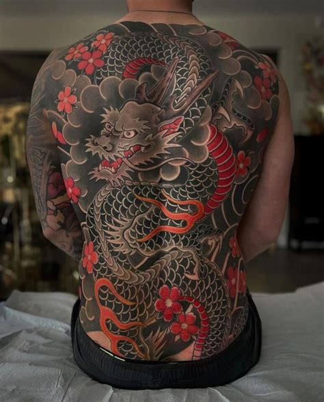 Traditional Japanese Dragon Back Tattoo Tattoo Uploaded By Emil Traditional Japanese Dragon Back Tattoo Tattoo Uploaded By Emil
