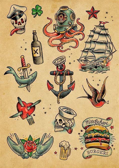 Traditional Pirate Tattoos