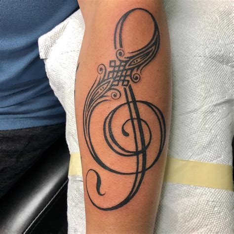 Treble Clef Tattoo Designs