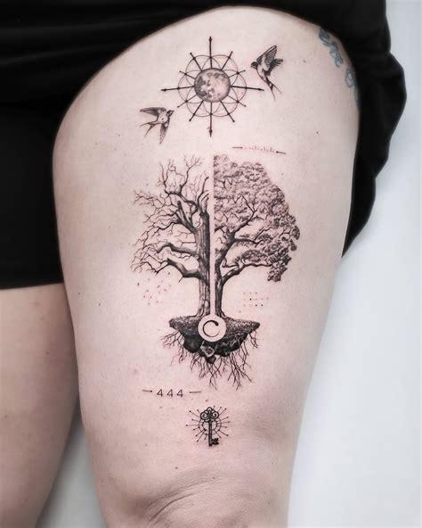Tree Of Life Tattoo Design Set