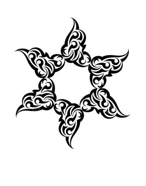 Tribal Tattoo Star