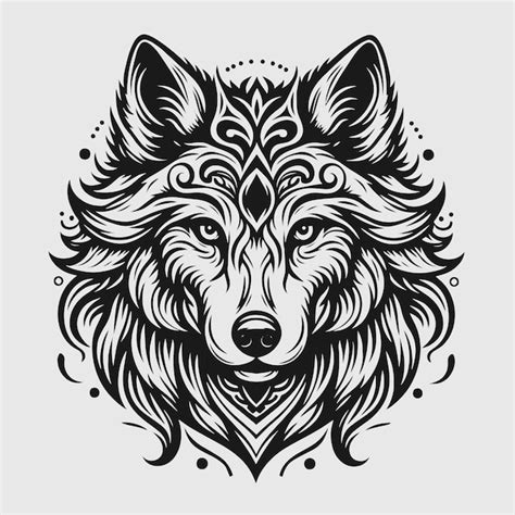 Tribal Wolf Black Tattoo Design Vector Premium Vector Tribal Wolf Black Tattoo Design Vector Premium Vector