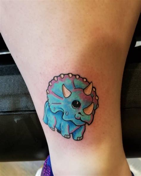 Triceratops By Rob At Evolution Ink Lacey Wa Dinosaur Tattoos