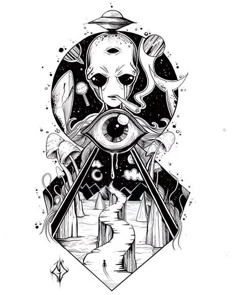Trippy Tattoo Drawings Trippy Tattoo Drawings