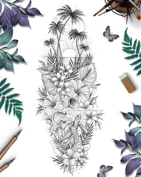 Tropical Under The Sea Beachy Vibes Sleeve Tattoo Design I Create Custom Tattoo Designs Dm For Info Pricing My Books Are Open For March Please Don T Copy Or Tattoo My Tropical Under The Sea Beachy Vibes Sleeve Tattoo Design I Create Custom Tattoo Designs Dm For Info Pricing My Books Are Open For March Please Don T Copy Or Tattoo My