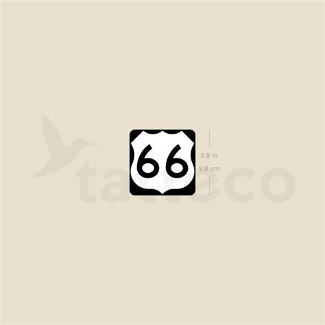 U S Route 66 Temporary Tattoo Set Of 3 Tatteco U S Route 66 Temporary Tattoo Set Of 3 Tatteco