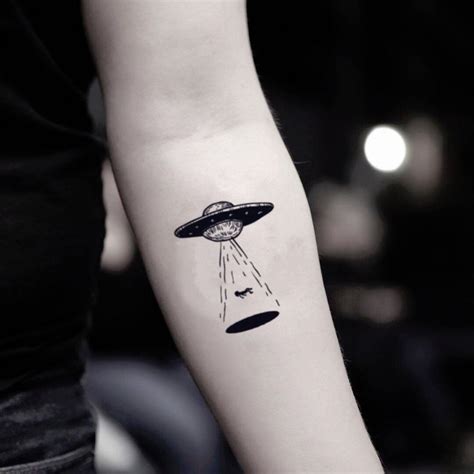 Ufo Temporary Fake Tattoo Sticker Set Of 2 Ufo Temporary Fake Tattoo Sticker Set Of 2