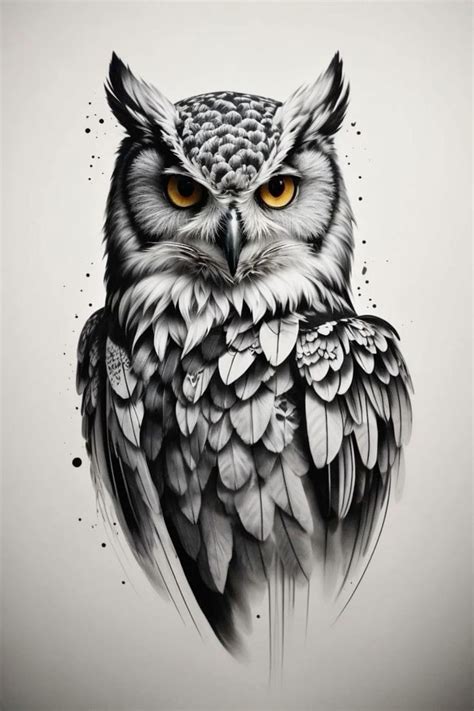 Unique Owl Tattoo Design Unique Owl Tattoo Design