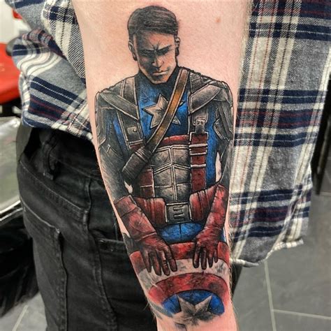 Updated 40 Heroic Captain America Tattoos Updated 40 Heroic Captain America Tattoos